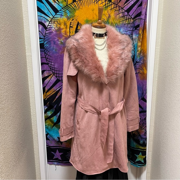 π Lovely fur suede coat - Picture 3 of 11